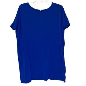 Trinity Blue Short Sleeve Tunic Small